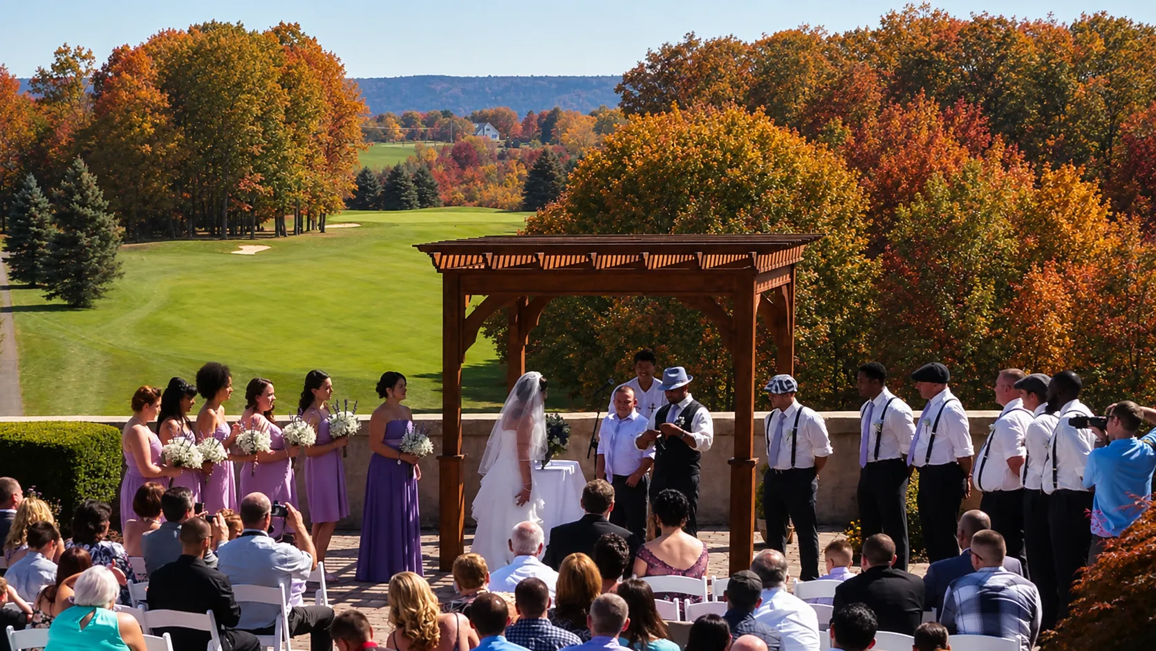 Pocono autumn ceremony
